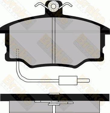 Brake Engineering PA498 - Əyləc altlığı dəsti, əyləc diski furqanavto.az