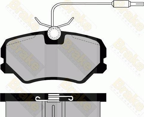 Brake Engineering PA493 - Əyləc altlığı dəsti, əyləc diski furqanavto.az