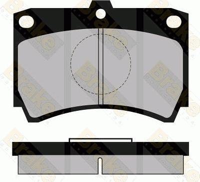 Brake Engineering PA469 - Əyləc altlığı dəsti, əyləc diski furqanavto.az