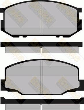 Brake Engineering PA407 - Əyləc altlığı dəsti, əyləc diski furqanavto.az