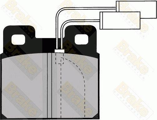 Brake Engineering PA431 - Əyləc altlığı dəsti, əyləc diski furqanavto.az