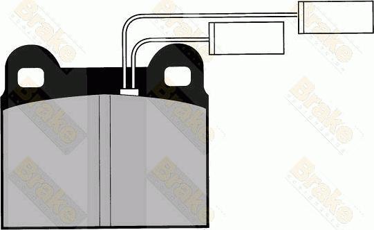 Brake Engineering PA425 - Əyləc altlığı dəsti, əyləc diski furqanavto.az