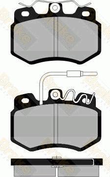 Brake Engineering PA472 - Əyləc altlığı dəsti, əyləc diski furqanavto.az