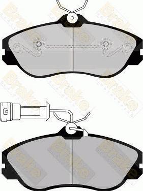 Brake Engineering PA506 - Əyləc altlığı dəsti, əyləc diski furqanavto.az