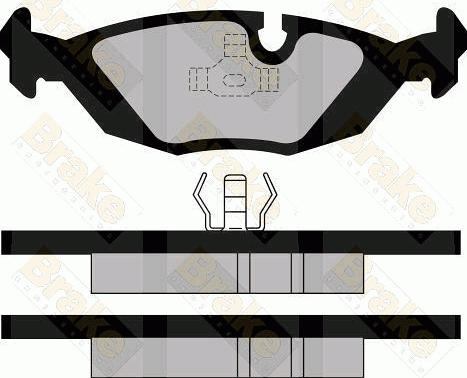 Brake Engineering PA501 - Əyləc altlığı dəsti, əyləc diski furqanavto.az