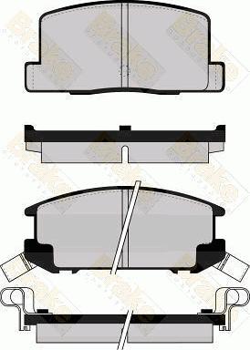 Brake Engineering PA502 - Əyləc altlığı dəsti, əyləc diski furqanavto.az