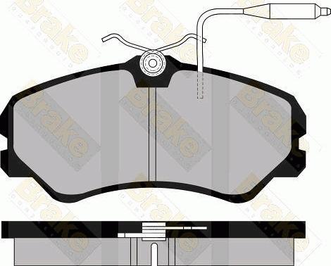 Brake Engineering PA520 - Əyləc altlığı dəsti, əyləc diski furqanavto.az