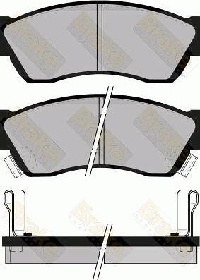 Brake Engineering PA576 - Əyləc altlığı dəsti, əyləc diski furqanavto.az