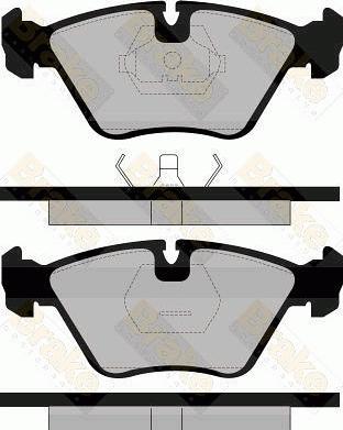 Brake Engineering PA600 - Əyləc altlığı dəsti, əyləc diski furqanavto.az