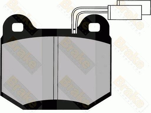 Brake Engineering PA603 - Əyləc altlığı dəsti, əyləc diski furqanavto.az