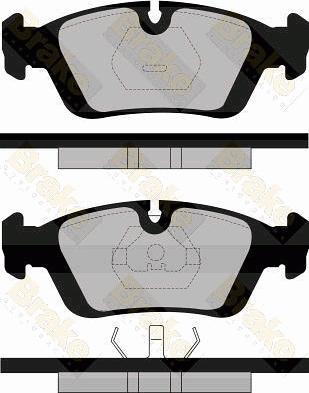 Brake Engineering PA602 - Əyləc altlığı dəsti, əyləc diski furqanavto.az