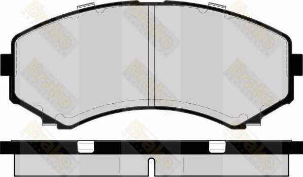 Brake Engineering PA1493 - Əyləc altlığı dəsti, əyləc diski furqanavto.az