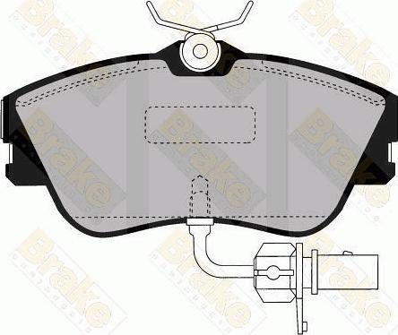 Brake Engineering PA1455 - Əyləc altlığı dəsti, əyləc diski furqanavto.az