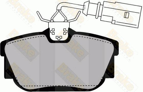 Brake Engineering PA1457 - Əyləc altlığı dəsti, əyləc diski furqanavto.az