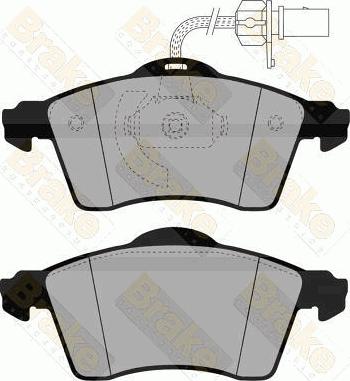 Brake Engineering PA1464 - Əyləc altlığı dəsti, əyləc diski furqanavto.az