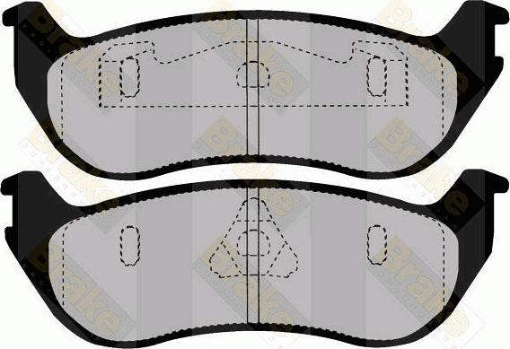 Brake Engineering PA1467 - Əyləc altlığı dəsti, əyləc diski furqanavto.az