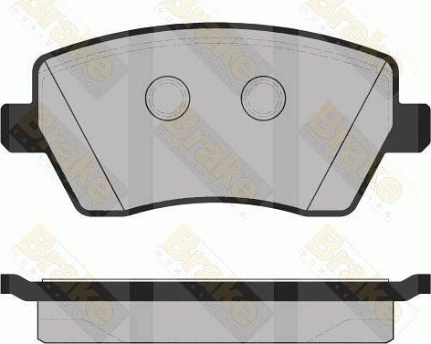 Brake Engineering PA1435 - Əyləc altlığı dəsti, əyləc diski furqanavto.az