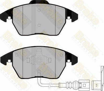 Brake Engineering PA1558 - Əyləc altlığı dəsti, əyləc diski furqanavto.az