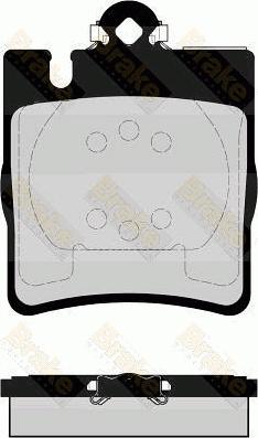 Brake Engineering PA1553 - Əyləc altlığı dəsti, əyləc diski furqanavto.az