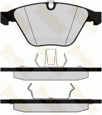 Brake Engineering PA1505 - Əyləc altlığı dəsti, əyləc diski furqanavto.az