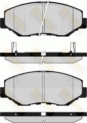 Brake Engineering PA1518 - Əyləc altlığı dəsti, əyləc diski www.furqanavto.az