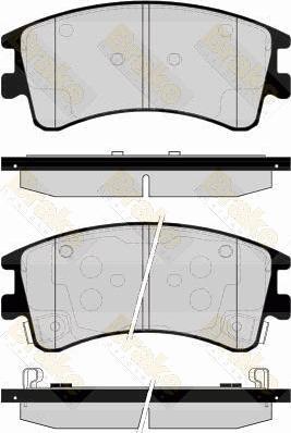 Brake Engineering PA1537 - Əyləc altlığı dəsti, əyləc diski furqanavto.az