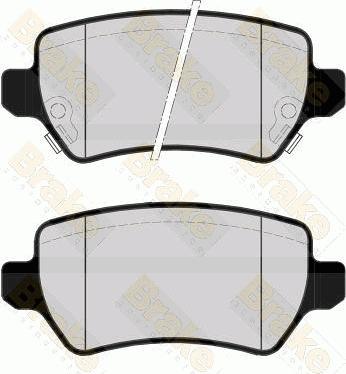 Brake Engineering PA1520 - Əyləc altlığı dəsti, əyləc diski furqanavto.az