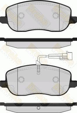 Brake Engineering PA1690 - Əyləc altlığı dəsti, əyləc diski furqanavto.az