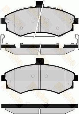 Brake Engineering PA1656 - Əyləc altlığı dəsti, əyləc diski furqanavto.az