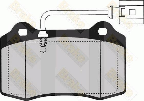 Brake Engineering PA1606 - Əyləc altlığı dəsti, əyləc diski furqanavto.az