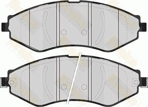 Brake Engineering PA1601 - Əyləc altlığı dəsti, əyləc diski furqanavto.az