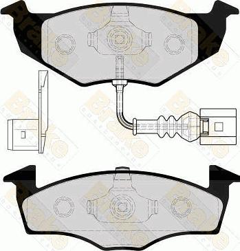 Brake Engineering PA1607 - Əyləc altlığı dəsti, əyləc diski furqanavto.az