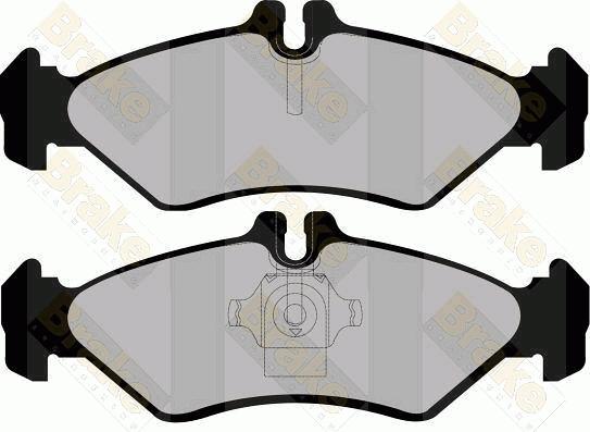 Brake Engineering PA1099 - Əyləc altlığı dəsti, əyləc diski furqanavto.az