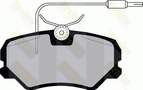 Brake Engineering PA1041 - Əyləc altlığı dəsti, əyləc diski furqanavto.az