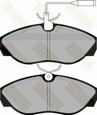 Brake Engineering PA1042 - Əyləc altlığı dəsti, əyləc diski furqanavto.az