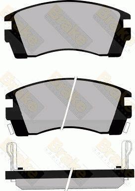 Brake Engineering PA1008 - Əyləc altlığı dəsti, əyləc diski furqanavto.az