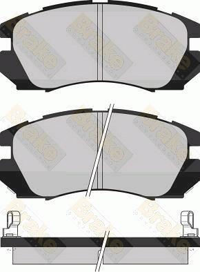 Japanparts JPA-708AF - Əyləc altlığı dəsti, əyləc diski furqanavto.az