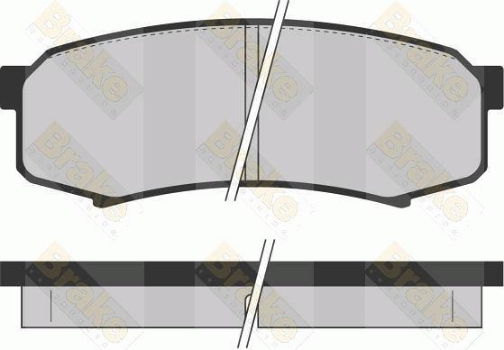 Brake Engineering PA1081 - Əyləc altlığı dəsti, əyləc diski furqanavto.az