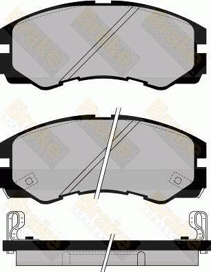 Brake Engineering PA1030 - Əyləc altlığı dəsti, əyləc diski furqanavto.az