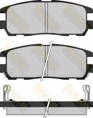 Brake Engineering PA1031 - Əyləc altlığı dəsti, əyləc diski furqanavto.az