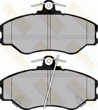 Brake Engineering PA1074 - Əyləc altlığı dəsti, əyləc diski furqanavto.az