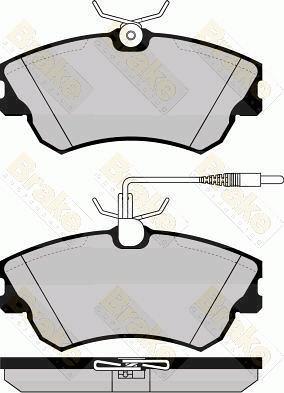 Brake Engineering PA1149 - Əyləc altlığı dəsti, əyləc diski furqanavto.az