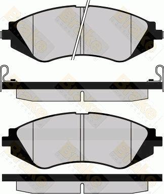 Brake Engineering PA1146 - Əyləc altlığı dəsti, əyləc diski furqanavto.az