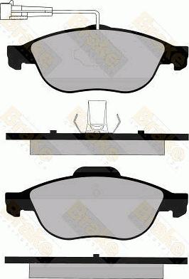 Brake Engineering PA1154 - Əyləc altlığı dəsti, əyləc diski furqanavto.az