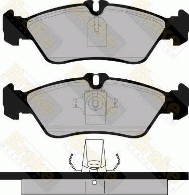 Brake Engineering PA1104 - Əyləc altlığı dəsti, əyləc diski furqanavto.az