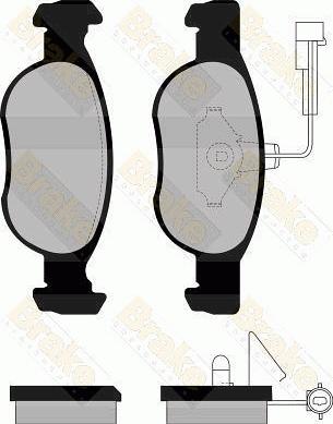 Brake Engineering PA1100 - Əyləc altlığı dəsti, əyləc diski furqanavto.az