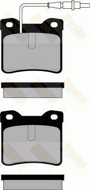 Brake Engineering PA1103 - Əyləc altlığı dəsti, əyləc diski furqanavto.az