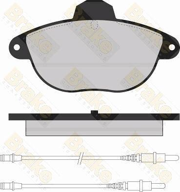 Brake Engineering PA1117 - Əyləc altlığı dəsti, əyləc diski furqanavto.az