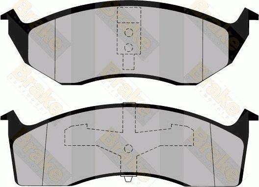 Brake Engineering PA1137 - Əyləc altlığı dəsti, əyləc diski furqanavto.az