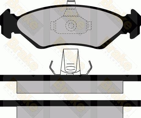 Brake Engineering PA1127 - Əyləc altlığı dəsti, əyləc diski furqanavto.az